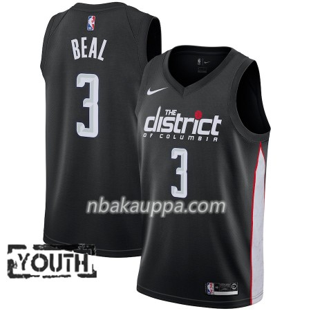 Washington Wizards Bradley Beal 3 2018-19 Nike City Edition Musta Pelipaidat Swingman - Lasten